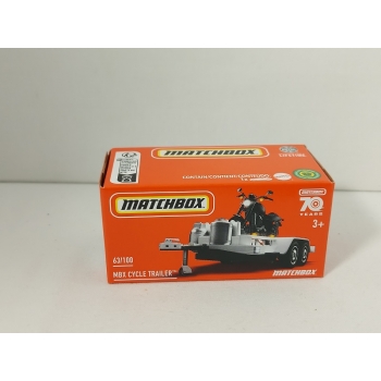 Matchbox 1:64 Power Grab - MBX Cycle Trailer white